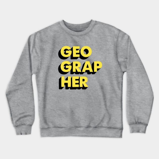 Geographer Crewneck Sweatshirt by krimons